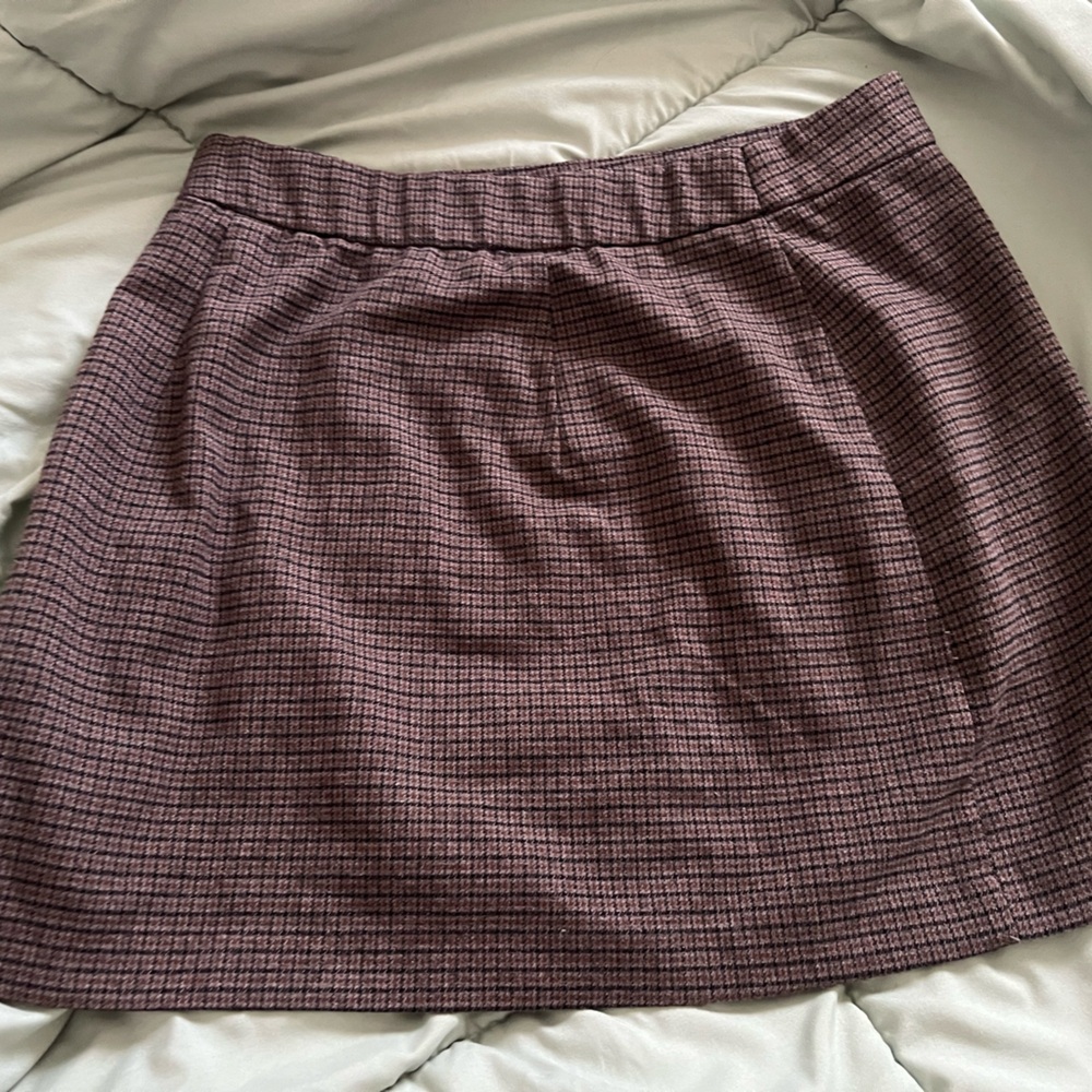Abercrombie Scarlett Plaid Houndstooth Mini Skort